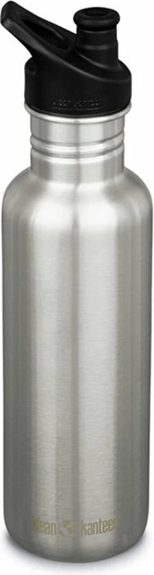 Klean Kanteen Classic 800Ml/27Oz W/Sport Cap Drinkfles - Waterfles Te Gebruiken Als Bidon. 3 Klean Kanteen Classic 800Ml/27Oz W/Sport Cap Drinkfles - Waterfles Te Gebruiken Als Bidon.