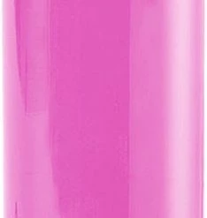 Bellatio Design Glazen Waterfles/drinkfles Fuchsia Roze Transparant Met RVS Dop 500 Ml - Sportfles - Bidon