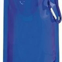Merkloos Waterfles Met Haakje - Waterzak - Opvouwbaar - 450ml - Blauw -Stroller shop 284x840 2