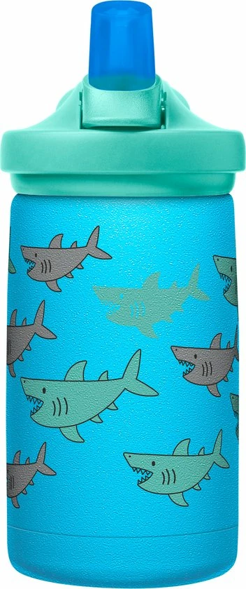 CamelBak Eddy+ Kids SST Vacuum Insulated - Isolatie Drinkfles - 350 Ml - Blauw (School Of Sharks) 4 CamelBak Eddy+ Kids SST Vacuum Insulated - Isolatie Drinkfles - 350 Ml - Blauw (School Of Sharks) - Afbeelding 2