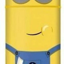 Merkloos Minions Schoolbeker - Drinkbeker - Waterfles - School - Back To School - 350ml Drinkfles Met Rietje