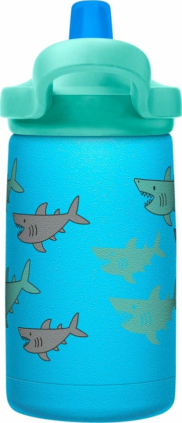 CamelBak Eddy+ Kids SST Vacuum Insulated - Isolatie Drinkfles - 350 Ml - Blauw (School Of Sharks) 6 CamelBak Eddy+ Kids SST Vacuum Insulated - Isolatie Drinkfles - 350 Ml - Blauw (School Of Sharks) - Afbeelding 4