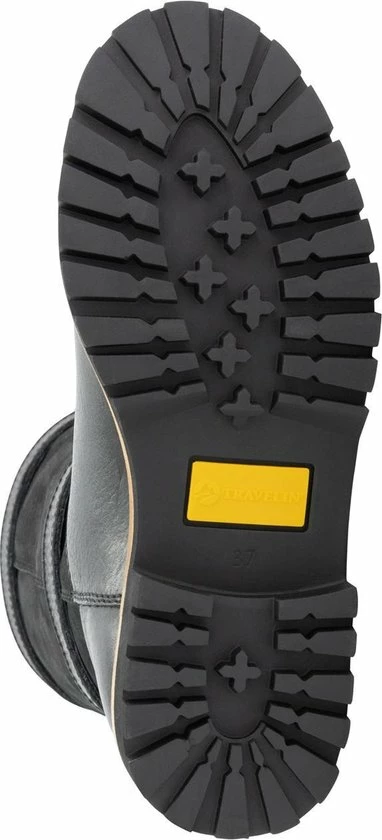 Travelin' Sweden Dames Outdoorlaarzen - Waterdicht En Ademend - Wol Gevoerde Wandellaars - Zwart Leer - Maat 39 8 Travelin' Sweden Dames Outdoorlaarzen - Waterdicht En Ademend - Wol Gevoerde Wandellaars - Zwart Leer - Maat 39 - Afbeelding 6
