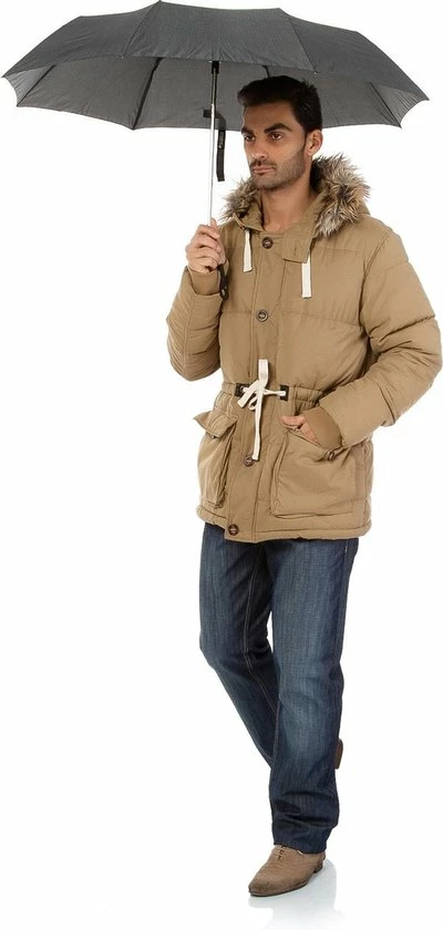 BiggDesign Windproof Paraplu - Automatisch - Opvouwbaar - Ø100cm 7 BiggDesign Windproof Paraplu - Automatisch - Opvouwbaar - Ø100cm - Afbeelding 5