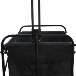 Rijoka Opvouwbare Bolderkar/Bolderwagen - Telescopische Stang | Zwart -Stroller shop 411x840