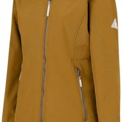 BJØRNSON Signe Softshell Winterjas Parka Dames - Teddy - Maat 56 - Tapenade -Stroller shop 413x840 2