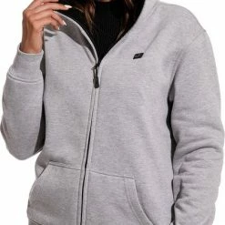 Sailwind Verwarmde Vest/ Hoodie / Trui Met Capuchon / Dames / Grijs Incl. Powerbank -Stroller shop 420x840 2
