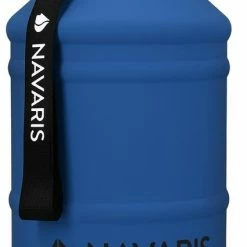 Navaris Waterfles Van Roestvrij Staal - Drinkfles - 2L - Extra Grote Roestvrijstalen Fles Met Drinkdop - Ideaal Tijdens Het Sporten - Donkergroen