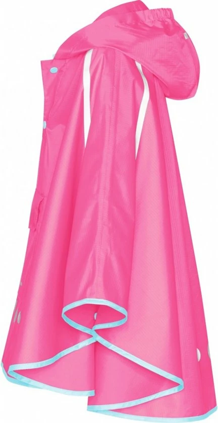 Playshoes - Regenponcho Voor Kinderen - Opvouwbaar - Roze - Maat XL 4 Playshoes - Regenponcho Voor Kinderen - Opvouwbaar - Roze - Maat XL - Afbeelding 2