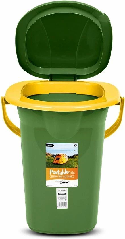 DRAAGBARE TOERISTISCHE TOILETBAK WC 19L GreenBlue GB320GO 4 DRAAGBARE TOERISTISCHE TOILETBAK WC 19L GreenBlue GB320GO - Afbeelding 2