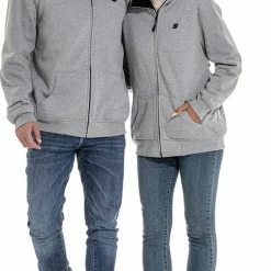 Sailwind Verwarmde Vest/ Hoodie / Trui Met Capuchon / Dames / Grijs Incl. Powerbank -Stroller shop 457x840