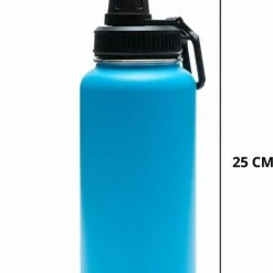 Quality Needz Drinkfles - Aqua Blue - 1 Liter - Extra Dop Met Rietje & Drinktuit - Waterfles Met Rietje - Isoleerfles - BPA Vrij - Lekvrij -Stroller shop 469x840 1