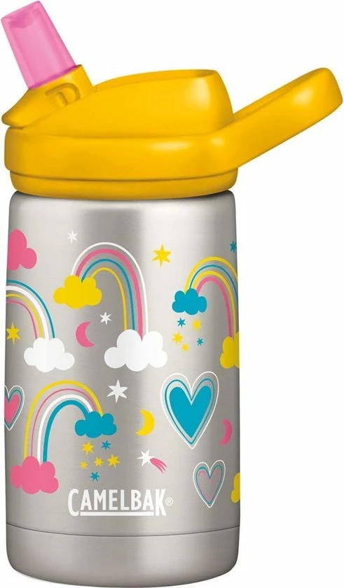 CamelBak Eddy+ Kids SST Vacuum Insulated - Isolatie Drinkfles - 350 Ml - Metaal (Rainbow Love) 3 CamelBak Eddy+ Kids SST Vacuum Insulated - Isolatie Drinkfles - 350 Ml - Metaal (Rainbow Love)