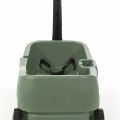 Step2 Wagon For Two Plus - Bolderkar Met 2 Zitjes Met Gordels Voor Kinderen - Kunststof Bolderwagen In Groen Met Duwstang - Voor Peuters En Kleuters -Stroller shop 499x840