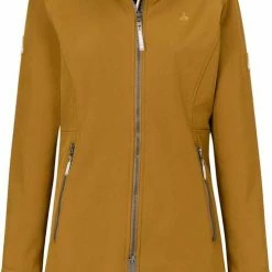 BJØRNSON Signe Softshell Winterjas Parka Dames - Teddy - Maat 56 - Tapenade