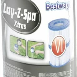 Merkloos 12 X LayZSpa Filter Type VI Onderhoud Filtercartridge - Filterpatroon VI - Reservefilterelement Voor Lay-Z-Spa - Spa Filter Jacuzzi + Serviceboek -Stroller shop 501x840