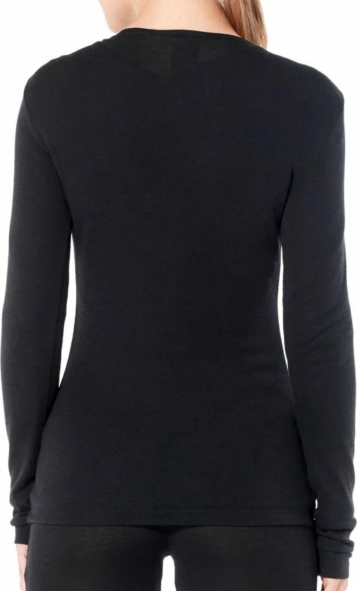 Icebreaker 175 Everyday LS Crewe Dames Thermoshirt - Black - XL 4 Icebreaker 175 Everyday LS Crewe Dames Thermoshirt - Black - XL - Afbeelding 2