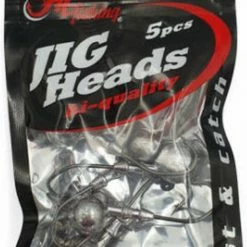 Fil Fishing Jighead - 10g - Haakmaat 3/0 - 5 Stuks - Loodkop Voor Roofvissen - Voor Kunstaas Shads & Softbaits