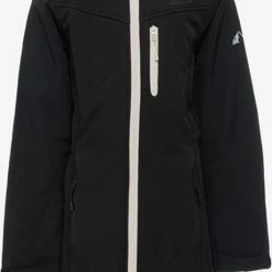 Mountain Peak Meisjes Softshell Parka - Zwart - Maat 176 - Winddicht - Ademend Materiaal