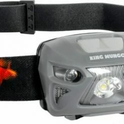 King Mungo Hoofdlamp LED Oplaadbaar - 200 Lumen - Grijs