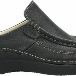 Wolky Comfortschoenen Roll Slide Zwart Leer -Stroller shop 550x254 1