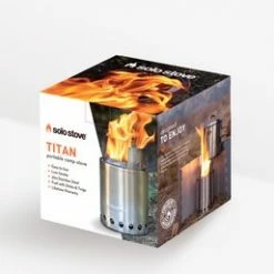 Solo Stove Titan Draagbare Kooktoestel. Geen Vloeibare Brandstof Nodig. Krachtige Efficiënte Houtverbranding En Weinig Rook. Voor 2-4 Personen, 304 Roestvrijstaal, Compact ⌀ 20 Cm, Hoogte 13 Cm, 468g. -Stroller shop 550x257
