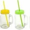 Masonjar 4x Stuks Glazen Mason Jar Drinkbekers Kunstof Schroefdeksel En Rietje 400 Ml - Fruit Shakes 2 Masonjar 4x Stuks Glazen Mason Jar Drinkbekers Kunstof Schroefdeksel En Rietje 400 Ml - Fruit Shakes -Stroller shop 550x289 2