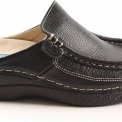 Wolky Comfortschoenen Roll Slide Zwart Leer -Stroller shop 550x303 2