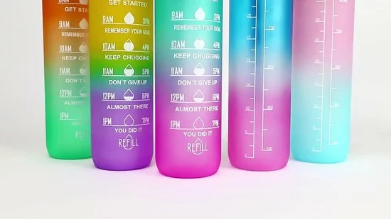 Merkloos Vision Oranje-Groene Waterfles Met Tijdmarkeringen | 1 Liter | Sport Waterfles | Drinkfles Met Rietje | Lekvrije Sportfles | Tritan Waterfles | BPA Vrij | Voor Sport, Fietsen, Kamperen, School, Sportschool | Tijdmarkering 4 Merkloos Vision Oranje-Groene Waterfles Met Tijdmarkeringen | 1 Liter | Sport Waterfles | Drinkfles Met Rietje | Lekvrije Sportfles | Tritan Waterfles | BPA Vrij | Voor Sport, Fietsen, Kamperen, School, Sportschool | Tijdmarkering - Afbeelding 2