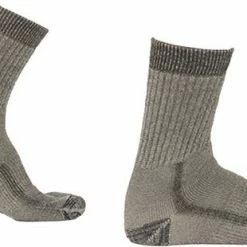 Soga 2-Pack Merino Wollen Wandelsokken Met Badstof Voering S7 - Unisex - Grijs - Maat 35-38
