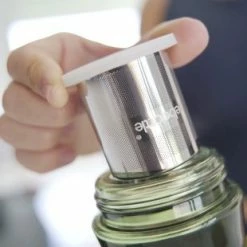 Reboottle - Tea - Drinkfles Met Theefilter - Thee Infuser - Theefles - 450ml - Beige/Groen -Stroller shop 550x310 7