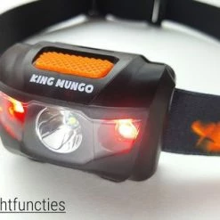 Hoofdlamp LED - Hoofdlampje Waterdicht - Incl AAA Batterijen - Blauw - King Mungo -Stroller shop 550x315