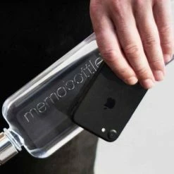 Memobottle Slim - Drinkfles - Transparant - 450ML -Stroller shop 550x319 5