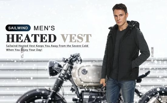 Sailwind Verwarmde Bodywarmer Heren Met Powerbank - Voor Fietsen/Motor/Ski/Kamperen/Vissen/Golf En Meer 13 Sailwind Verwarmde Bodywarmer Heren Met Powerbank - Voor Fietsen/Motor/Ski/Kamperen/Vissen/Golf En Meer - Afbeelding 11