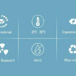 Diller Waterfles Met Rietje - Drinkfles - Handig Sluitsysteem - 750ml - Wit - Tritan & BPA-vrij -Stroller shop 550x349 6