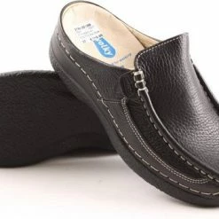 Wolky Comfortschoenen Roll Slide Zwart Leer -Stroller shop 550x351 10