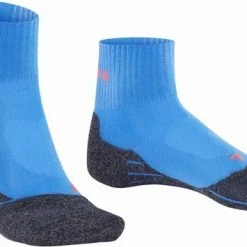 FALKE TK2 Explore Cool Short Wandelsokken Kort Zacht Thermisch Anti-blaar Antizweet Zonder Motief Met Elastische Boord Verkoelend Ademend Sneldrogend Blauw Dames Sportsokken - Maat 41-42 -Stroller shop 550x355