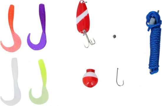 Orange85 Viskoffer Met Accessoires - 46x13x8 Cm - Gevuld - Vishengelset - Kunstaas - Vishaakjes - Visloodjes - Dobbers - Spinner 4 Orange85 Viskoffer Met Accessoires - 46x13x8 Cm - Gevuld - Vishengelset - Kunstaas - Vishaakjes - Visloodjes - Dobbers - Spinner - Afbeelding 2