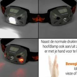 King Mungo Hoofdlamp LED Oplaadbaar - 200 Lumen - Grijs -Stroller shop 550x366 20