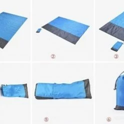 Repus - Picknickmat - Strandmat - Waterdicht - Blauw XL - Opvouwbaar - 200 X 210 -Stroller shop 550x366 87