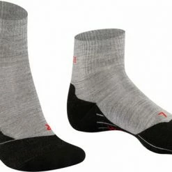 FALKE TK5 Wander Short Wandelsokken Kort Zacht Thermisch Anti-blaar Antizweet Zonder Motief Met Elastische Boord Admend Merinowol Grijs Heren Sportsokken - Maat 44-45 -Stroller shop 550x370 1