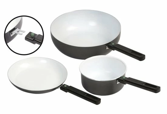 Bo-Camp Wokpan - Campingpan - Sprint Eco - Afneembare Steel - Ø 24cm 5 Bo-Camp Wokpan - Campingpan - Sprint Eco - Afneembare Steel - Ø 24cm - Afbeelding 3