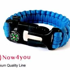 Now4you Paracord Survival Armbanden Set 4 Kleuren Met Kompas -Stroller shop 550x401 2