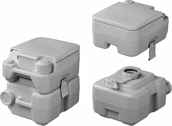 Crius Draagbaar Toilet - 20L Vuilwater - 10L Schoonwater - Met Pompje 9 Crius Draagbaar Toilet - 20L Vuilwater - 10L Schoonwater - Met Pompje - Afbeelding 7