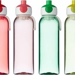 Mepal – Waterfles Pop-up Campus – 500 Ml – Rood – Drinkfles Kinderen – Zicht Op Inhoud – BPA Vrij -Stroller shop 550x419 1