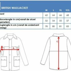 MGO Leisure Wear British Wax Parka Outdoorjas Heren - Maat M -Stroller shop 550x433