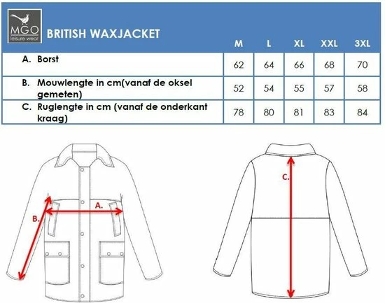 MGO Leisure Wear British Wax Parka Outdoorjas Heren - Maat XXL 7 MGO Leisure Wear British Wax Parka Outdoorjas Heren - Maat XXL - Afbeelding 5
