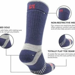 Norfolk Wandelsokken - 60% Merinowollen Outdoor Thermosokken - Ultieme Volledig Gedempt Thermische Sportsokken - Grijs - Maat 43-46 - Voyager -Stroller shop 550x438 4