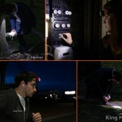 King Mungo Hoofdlamp LED Oplaadbaar - 200 Lumen - Grijs -Stroller shop 550x439 3