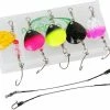 PredaCon Kunstaas Spinner Set 'Single Hook' Met Stalen Onderlijnen - 8-delig - Roofvis Blinker Set - Snoek, Forel & Baars Vissen - Spinners/Blinkers Hengelsport -Stroller shop 550x445 5